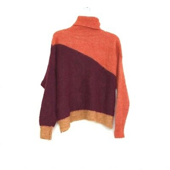 NWOT Zara Mohair Colorblock Sweater - Picture 8 of 16